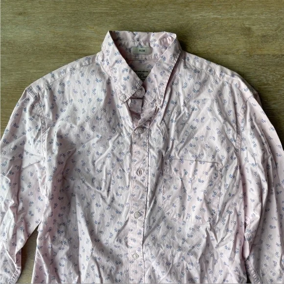 J. Crew Stretch Secret Wash Shirt in Tossed Branch - Picture 5 of 8